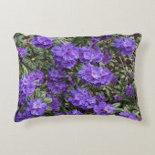 パープルシャクナゲ開花フローラ アクセントクッション (正面)
