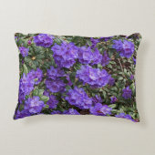 パープルシャクナゲ開花フローラ アクセントクッション (裏面)