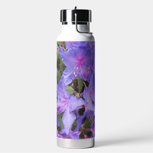 パープルシャクナゲ開花フローラ ウォーターボトル (左面)