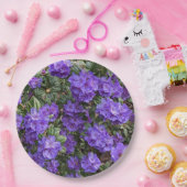 パープルシャクナゲ開花フローラ ペーパープレート (パーティー)