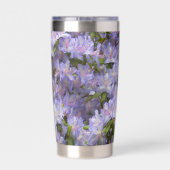 パープルシャクナゲ開花フローラ 保温保冷タンブラー (背面)