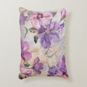 パープルシャビーコテージ蝶 アクセントクッション (正面(垂直))