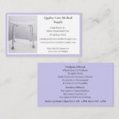 パープルシャワーチェア機器メディカルシニアシ気にア 名刺 (正面/裏面)