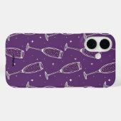 パープルシャンパンナイトiPhone 16ケース Case-Mate iPhoneケース (裏面 (横))