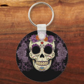 パープルシュガースカル キーホルダー (正面)