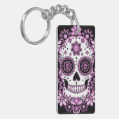 パープルシュガースカル キーホルダー (正面左)