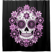 パープルシュガースカル シャワーカーテン (正面)