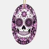 パープルシュガースカル セラミックオーナメント (左)