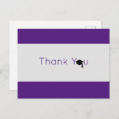 パープルシルバはっきりしたー卒業 ポストカード (正面/裏面)