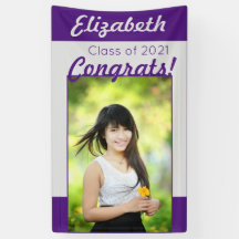 パープルシルバーおめでとう フォト 卒業パーティー