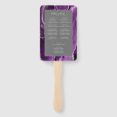 パープルシルバーアガテグレイ結婚式 プログラム ハンドファン (裏面)