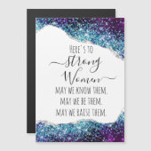 パープルシルバーアガテストロングウィメンズ引用文ギフトアイディア (正面/裏面)