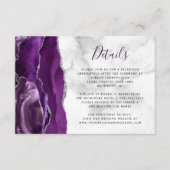 パープルシルバーアガテマーブル結婚ズ詳細 エンクロージャーカード (正面)