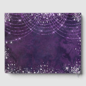 パープルシルバーグリッターの誕生日を装う ゲストブック (裏面)