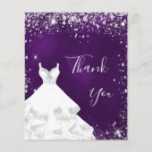 パープルシルバーグリッターホワイトドレス感謝していバジェットユー チラシ (正面)