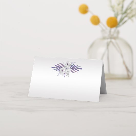 パープルシルバーグレーウォーターバラ座席表 プレイスカード (裏面)