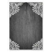 パープルシルバーグレー結婚フローラの挿入カード テーブルナンバー (裏面)