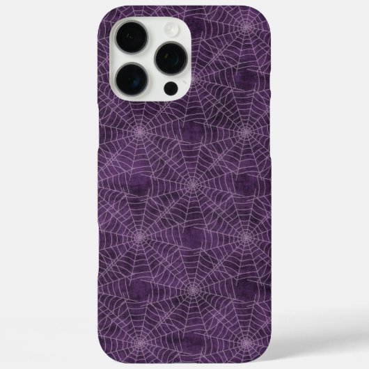 パープルシルバーコボウズウェブゴシック柄 Case-Mate iPhoneケース (裏面)