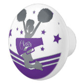 パープルシルバースターズ応援応援リーディングガールズ セラミックノブ (右)