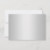 パープルシルバーダイヤモンドハートロッケットRSVP 出欠カード (裏面)