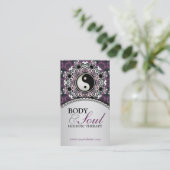 パープルシルバーファンキーニューエイジホリスティック名刺 名刺 (スタンド正面)