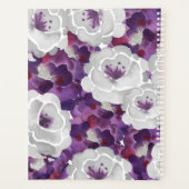 パープルシルバーフローラウェディングプランナー手帳 プランナー手帳 (裏面)