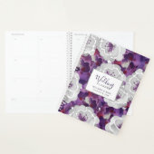 パープルシルバーフローラウェディングプランナー手帳 プランナー手帳 (ディスプレー)