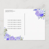 パープルシルバーフローラプリンセスティアラキンセアニラ ポストカード (裏面)