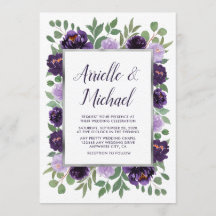 パープルシルバーフローラ水カラーユーカリ結婚ス