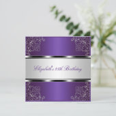 パープルシルバーフローラ25thバースデーパーティーイベント 招待状 (スタンド正面)