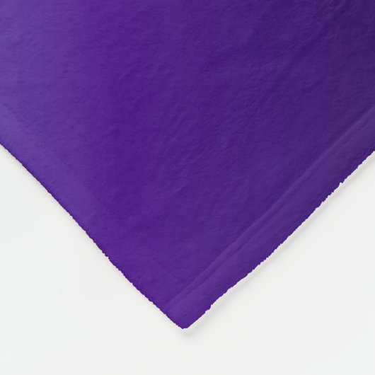 パープルシルバーホワイトパーソナライズされた応援毛布 フリースブランケット (角)