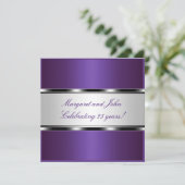 パープルシルバーホワイト25周年記念パーティーイベント 招待状 (スタンド正面)