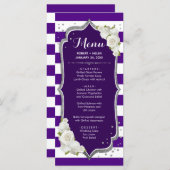 パープルシルバーメニューカード プログラム (正面/裏面)