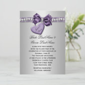 パープルシルバーリフェイクボンダイヤモンドハートロックWe 招待状 (スタンド正面)