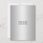 パープルシルバーリフェイクボンダイヤモンドハートロックWe 招待状 (裏面)