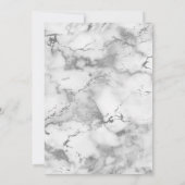 パープルシルバー大理石フローラ写真追悼会 招待状 (裏面)