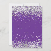 パープルシルバー14thバースデーパーティー 招待状 (裏面)