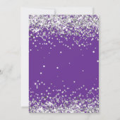 パープルシルバー18thバースデーパーティー 招待状 (裏面)