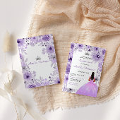 パープルシルバー キンセアニエラ ご招待状 招待状