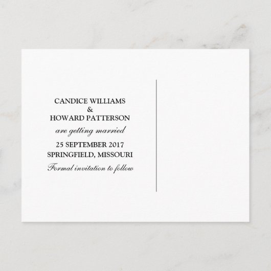 パープルシンプルさくらんぼの花々が日を守る 案内ポストカード (裏面)