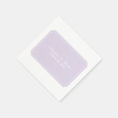 パープルシンプルエレガント紙ナプキンス スタンダードカクテルナプキン (角)