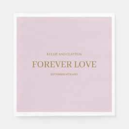 パープルシンプル結婚ナプキンス スタンダードランチョンナプキン