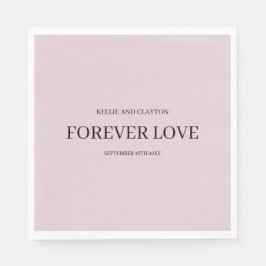 パープルシンプル結婚ナプキンス スタンダードランチョンナプキン