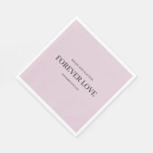 パープルシンプル結婚ナプキンス スタンダードランチョンナプキン (角)