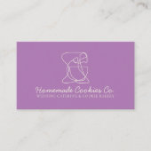 パープルシンプル自家製食品ベーカリー調理器 名刺 (正面)
