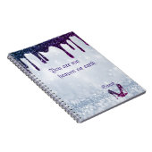 パープルシークイン ノートブック (右側)