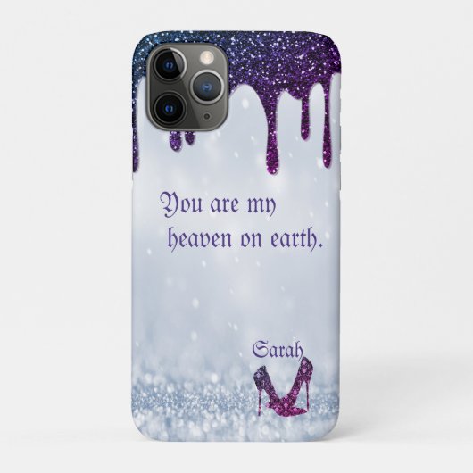 パープルシークイン Case-Mate iPhoneケース (裏)
