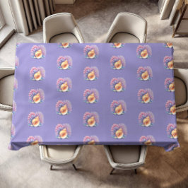 パープルシーシェルビーチパーティー テーブルクロス