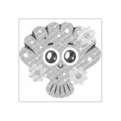 パープルシーシェル ラバースタンプ (インプリント)