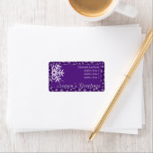 パープルシーズンズグリーティング住所 シール (インサイチュ)